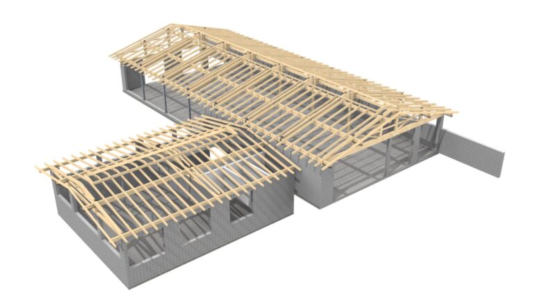 AW - Holztechnik | Laserscanning - 3D Modell Gebäude