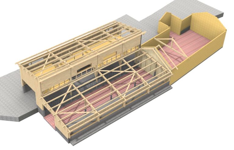 Laufstall – Randegg - AW - Holztechnik | Laserscanning