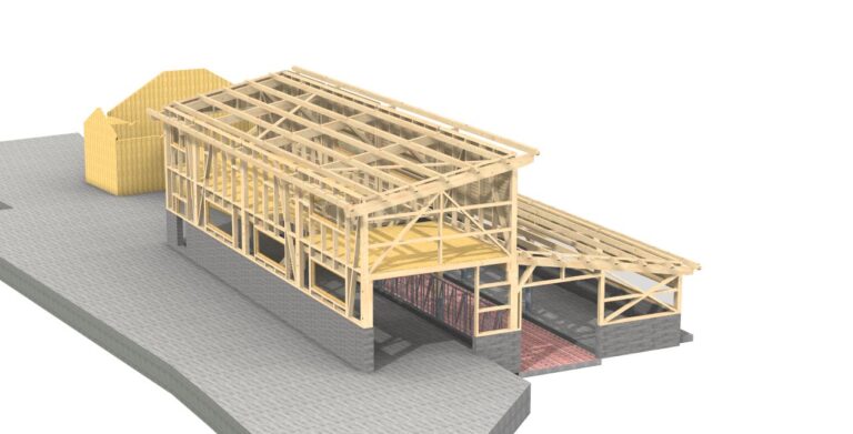 Laufstall – Randegg - AW - Holztechnik | Laserscanning