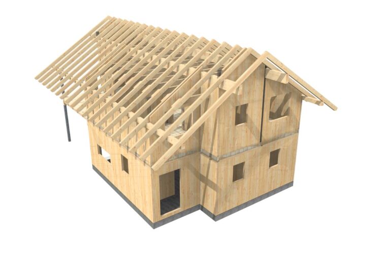 AW - Holztechnik | Laserscanning - Werkplanung Einfamilienhaus