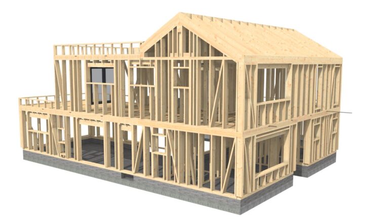 Einfamilienhaus – Orth/Donau - AW - Holztechnik | Laserscanning