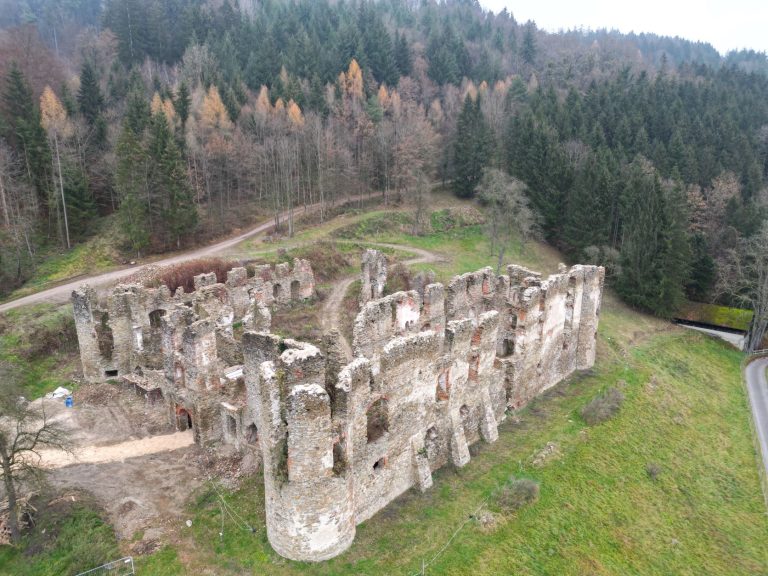 Ruine Perwarth - AW - Holztechnik | Laserscanning